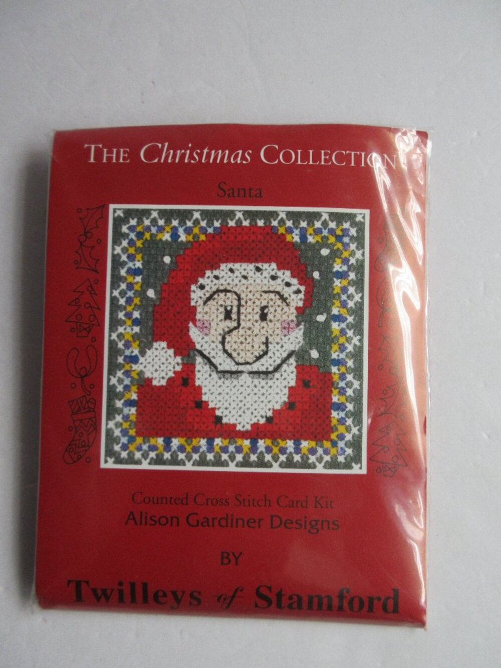Twilleys Of Stamford Counted Cross Stitch Card Kit " Santa" Alison Gardiner NEW